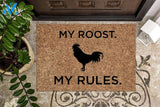 My Roost My Rules Chicken Doormat | Welcome Mat | House Warming Gift