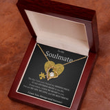 My Soulmate My Missing Puzzle Piece Forever Love Heart Necklace