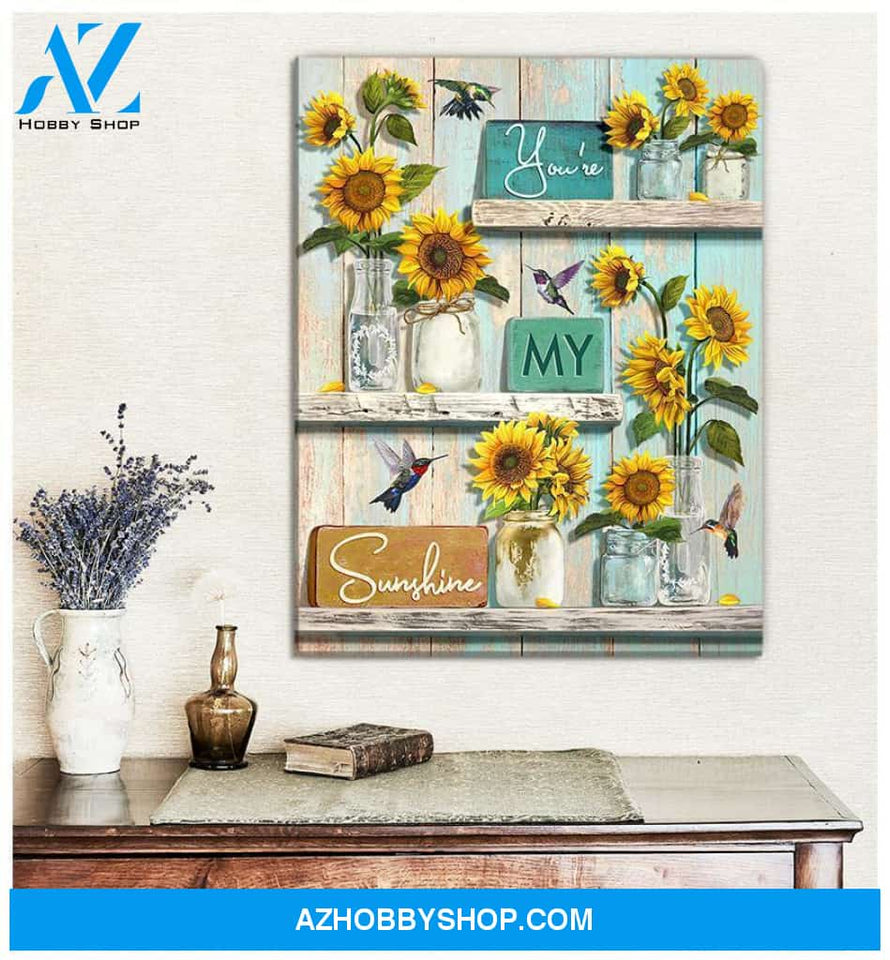 My Sunshine Hummingbird Wall Art Canvas