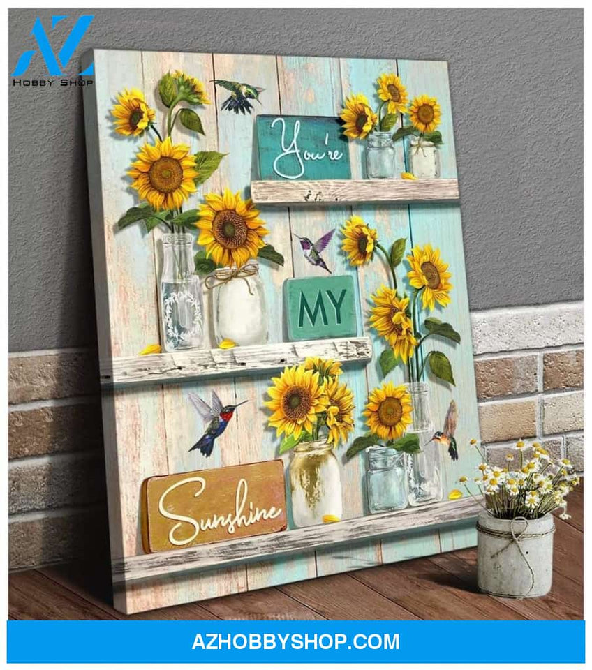 My Sunshine Hummingbird Wall Art Canvas