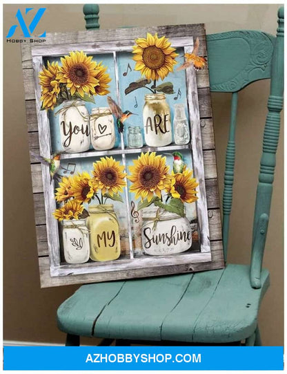 My Sunshine Hummingbird Wall Art Canvas