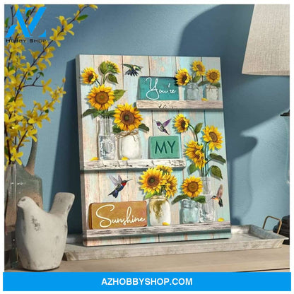 My Sunshine Hummingbird Wall Art Canvas