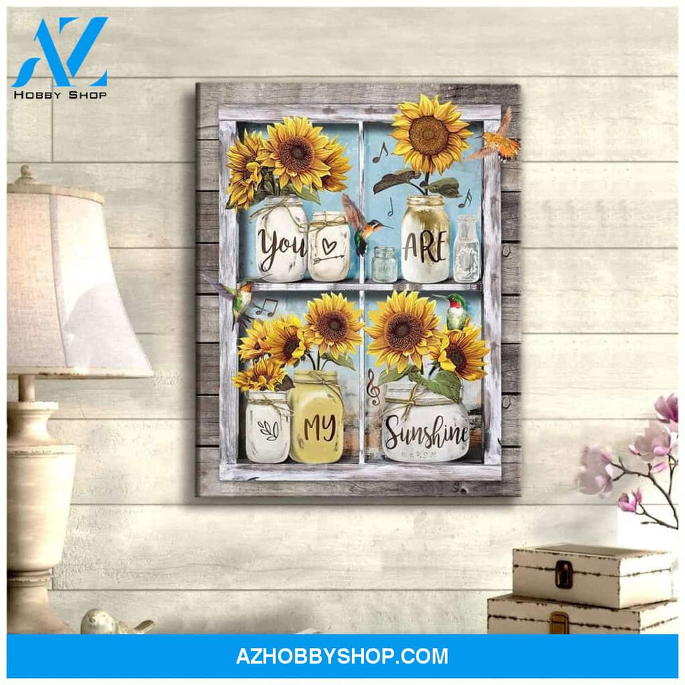 My Sunshine Hummingbird Wall Art Canvas
