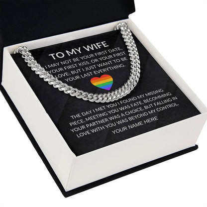 My Wife - Fate- Cuban Link Chain - Custom Signature