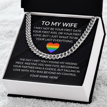 My Wife - Fate- Cuban Link Chain - Custom Signature