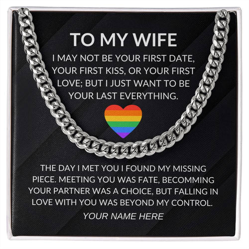 My Wife - Fate- Cuban Link Chain - Custom Signature