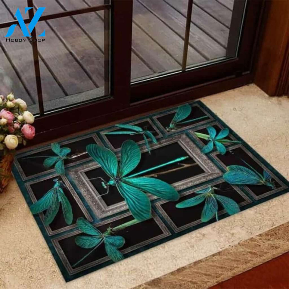 Mysterious Unique Dragonfly Doormat | Welcome Mat | House Warming Gift
