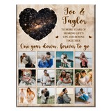 Photo Collage Gift For Couple, Night Sky Anniversary Gift