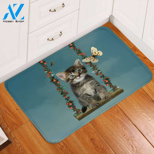Naive Kitty Door Mat