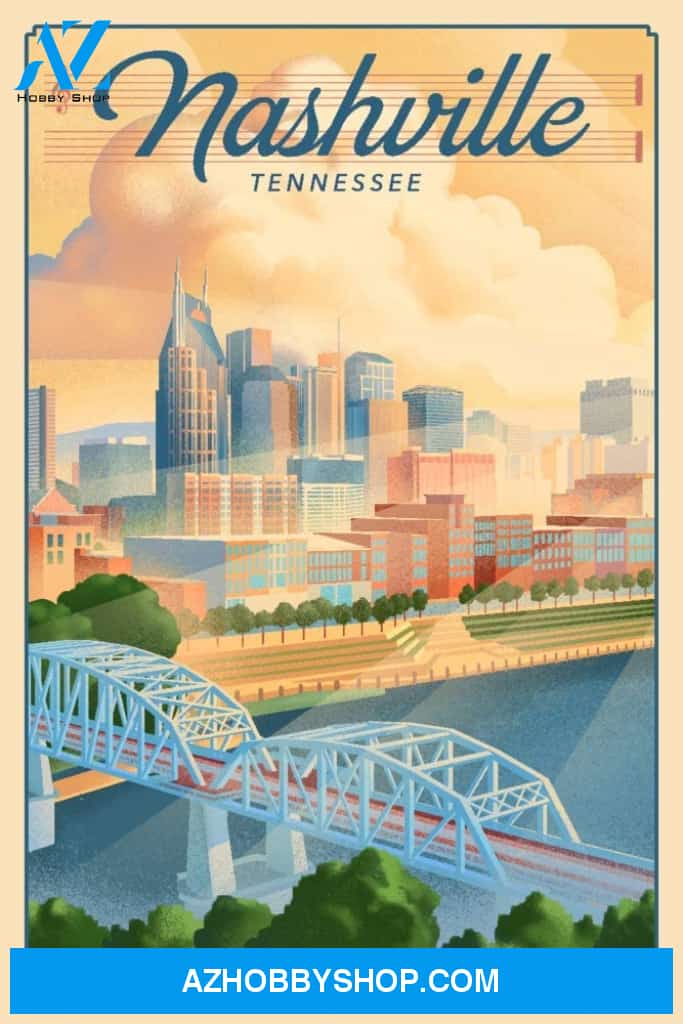 Nashville Tennessee - Lithograph City Series 