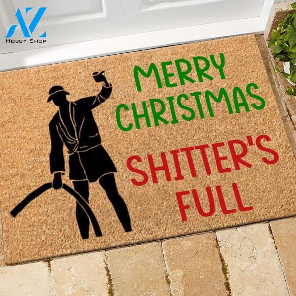 National Lampoon Doormat Merry Christmas Shitters Full