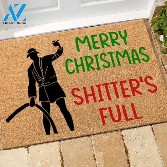 National Lampoon Doormat Merry Christmas Shitters Full