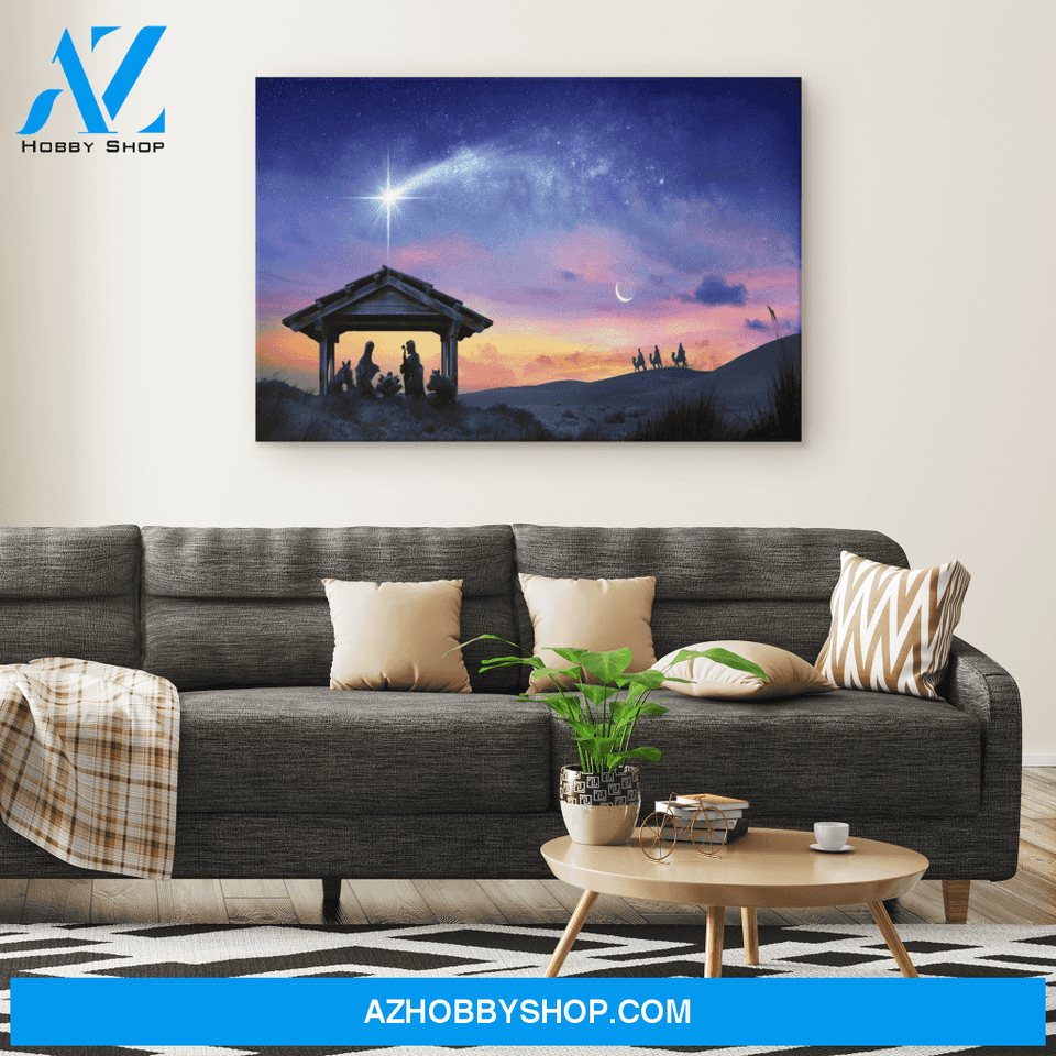 Nativity of Jesus Canvas Wrap