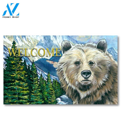 Nature Calling Bear Doormat - 18" x 30"