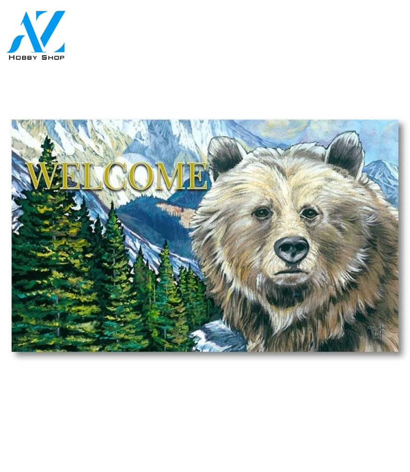 Nature Calling Bear Doormat - 18" x 30"