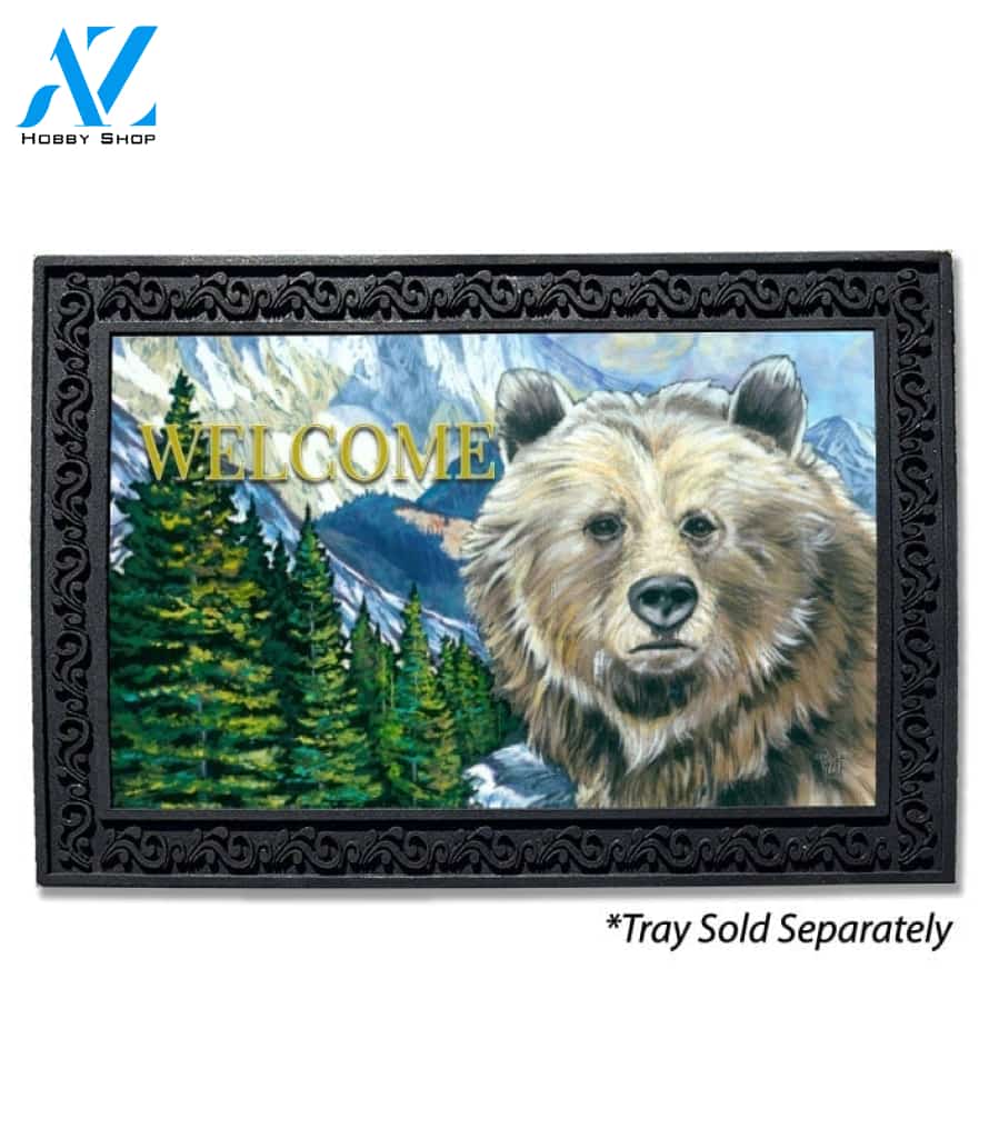 Nature Calling Bear Doormat - 18" x 30"
