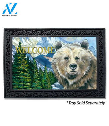 Nature Calling Bear Doormat - 18" x 30"