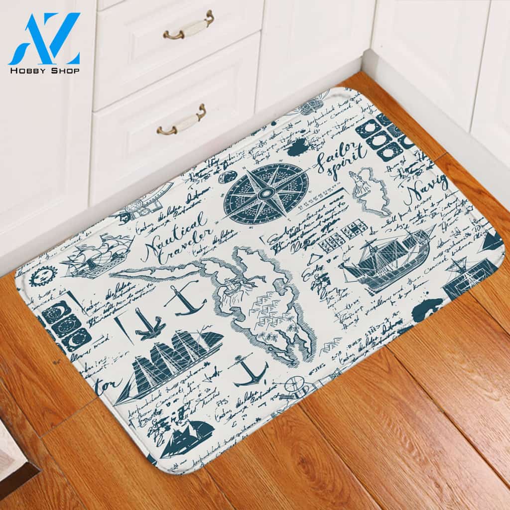 Nautical Journal Door Mat