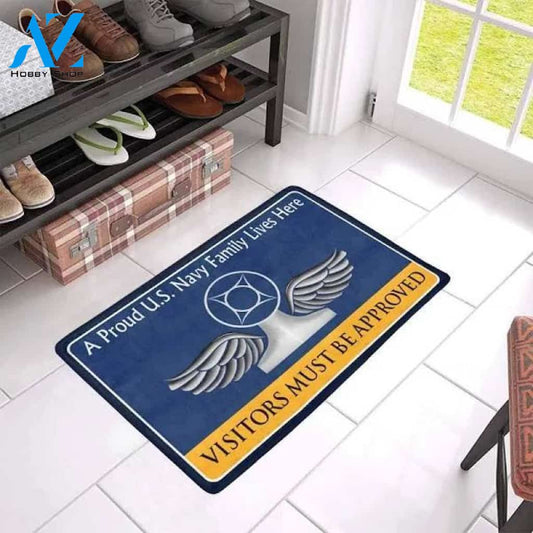 Navy Air Traffic Controller Navy AC Family Doormat 