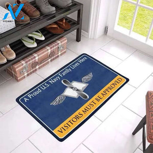 Navy Aviation Maintenance Administrationman Navy AZ Family Doormat 