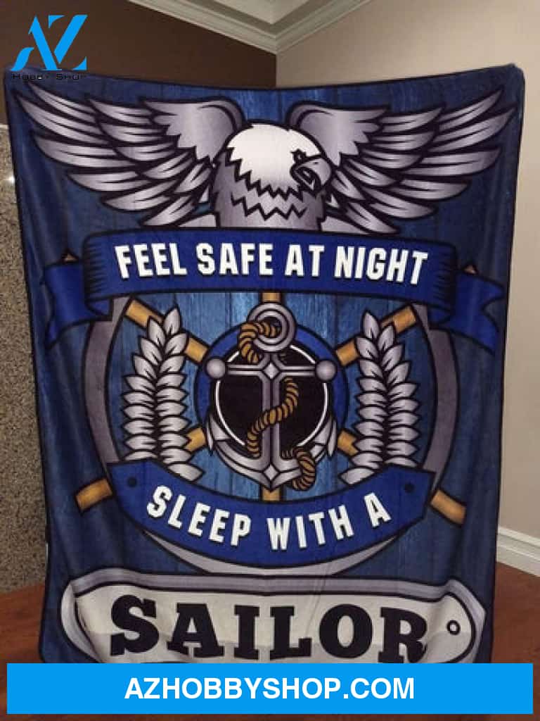 Navy Blanket, Feel Safe At Night Sleep With A Sailor Fleece Blanket