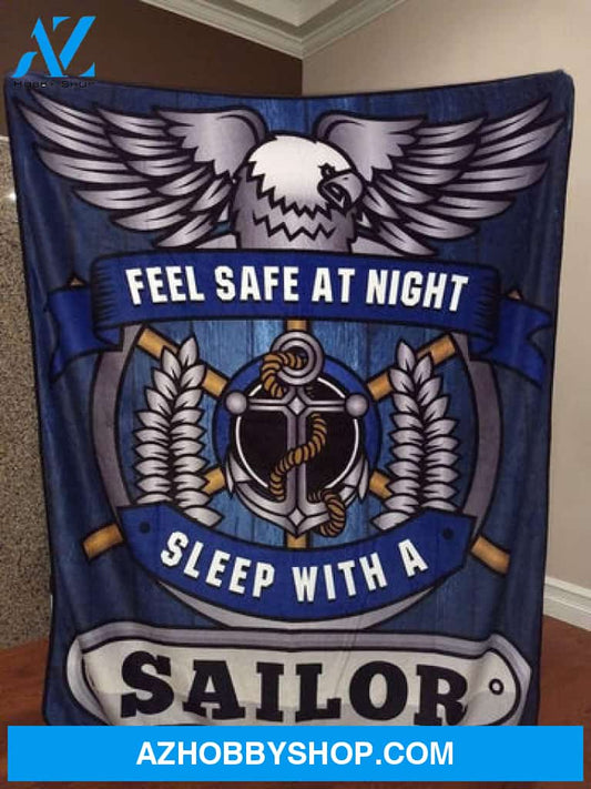 Navy Blanket, Feel Safe At Night Sleep With A Sailor Fleece Blanket