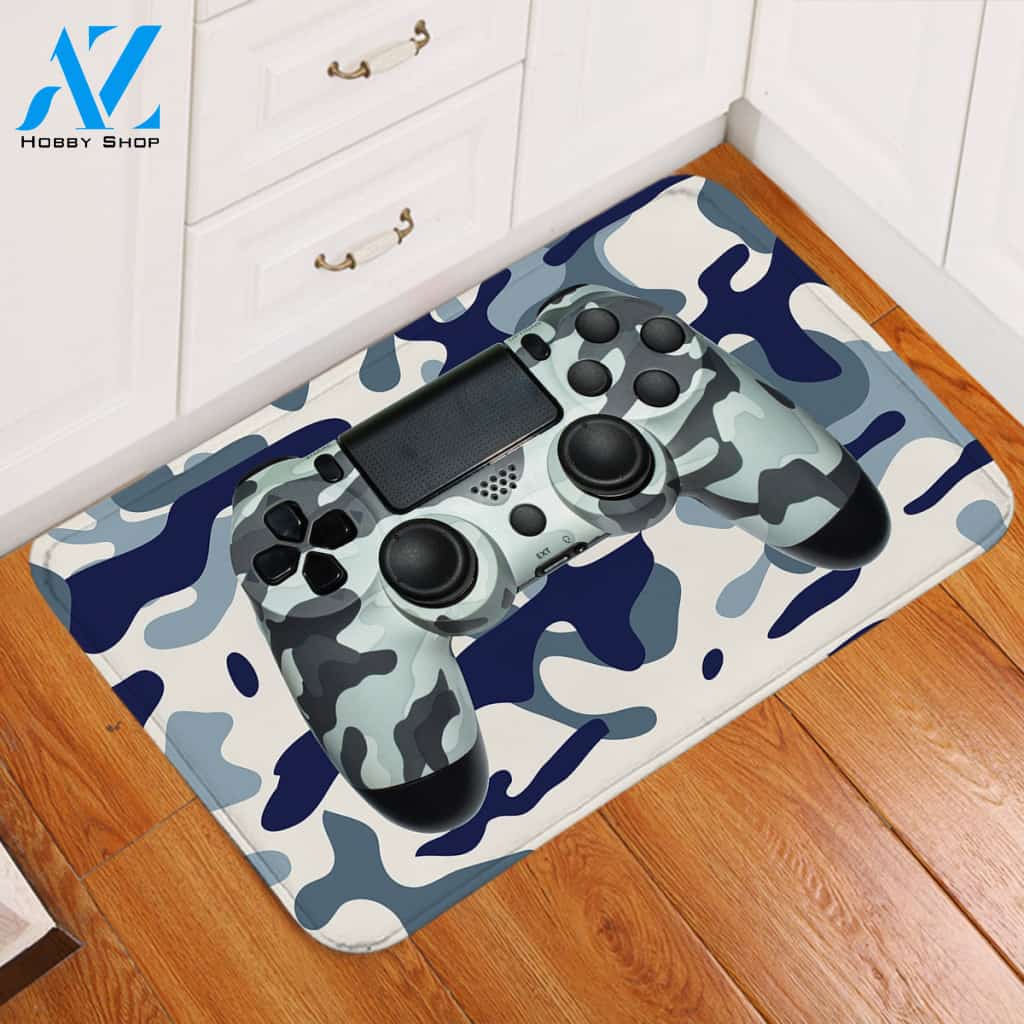 Navy Camouflage Console Door Mat