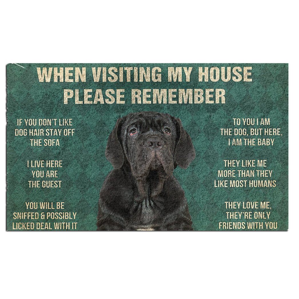 Neapolitan Mastiff's Rules Doormat