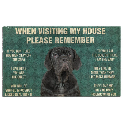Neapolitan Mastiff's Rules Doormat