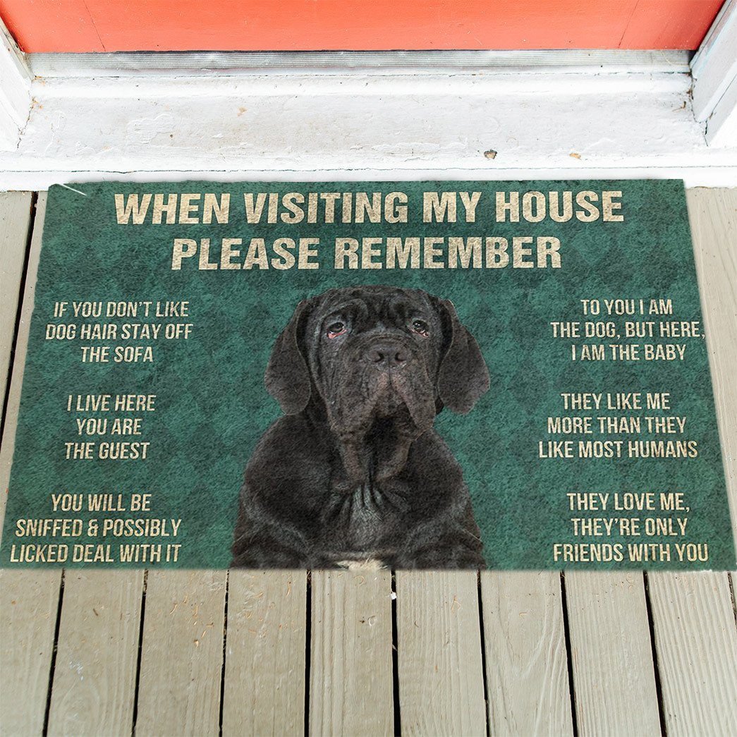 Neapolitan Mastiff's Rules Doormat