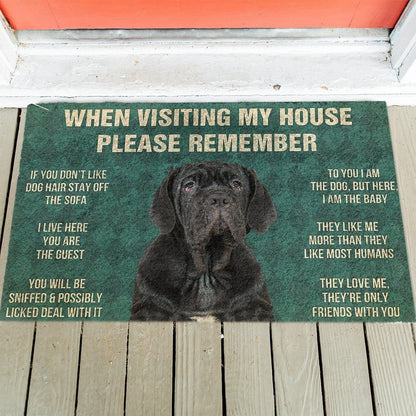 Neapolitan Mastiff's Rules Doormat