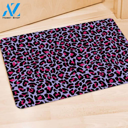 Neon Leopard Door Mat