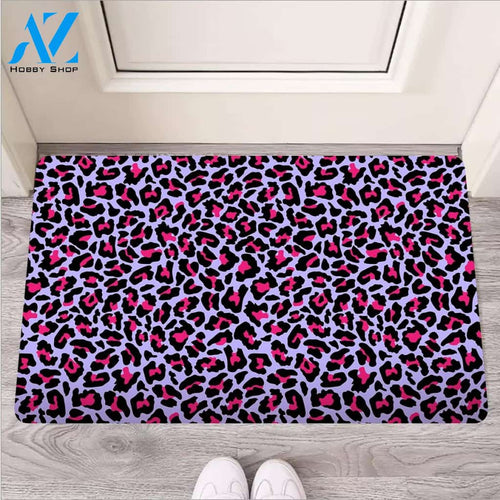 Neon Leopard Door Mat