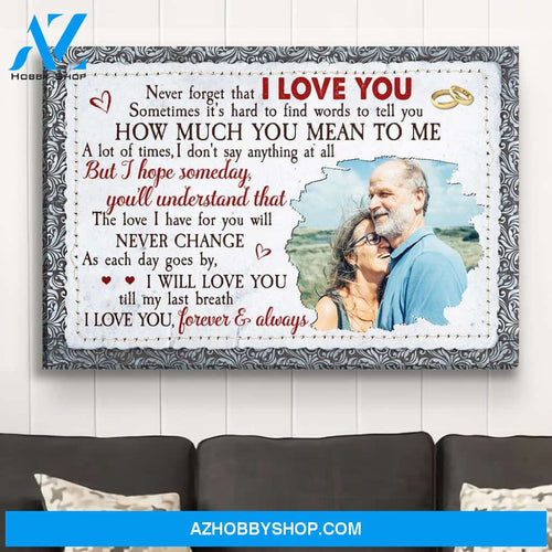 Never Change - Personalized Custom Photo Canvas