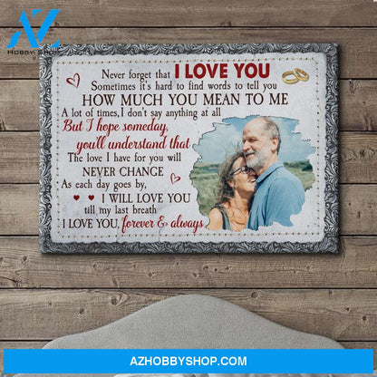 Never Change - Personalized Custom Photo Canvas