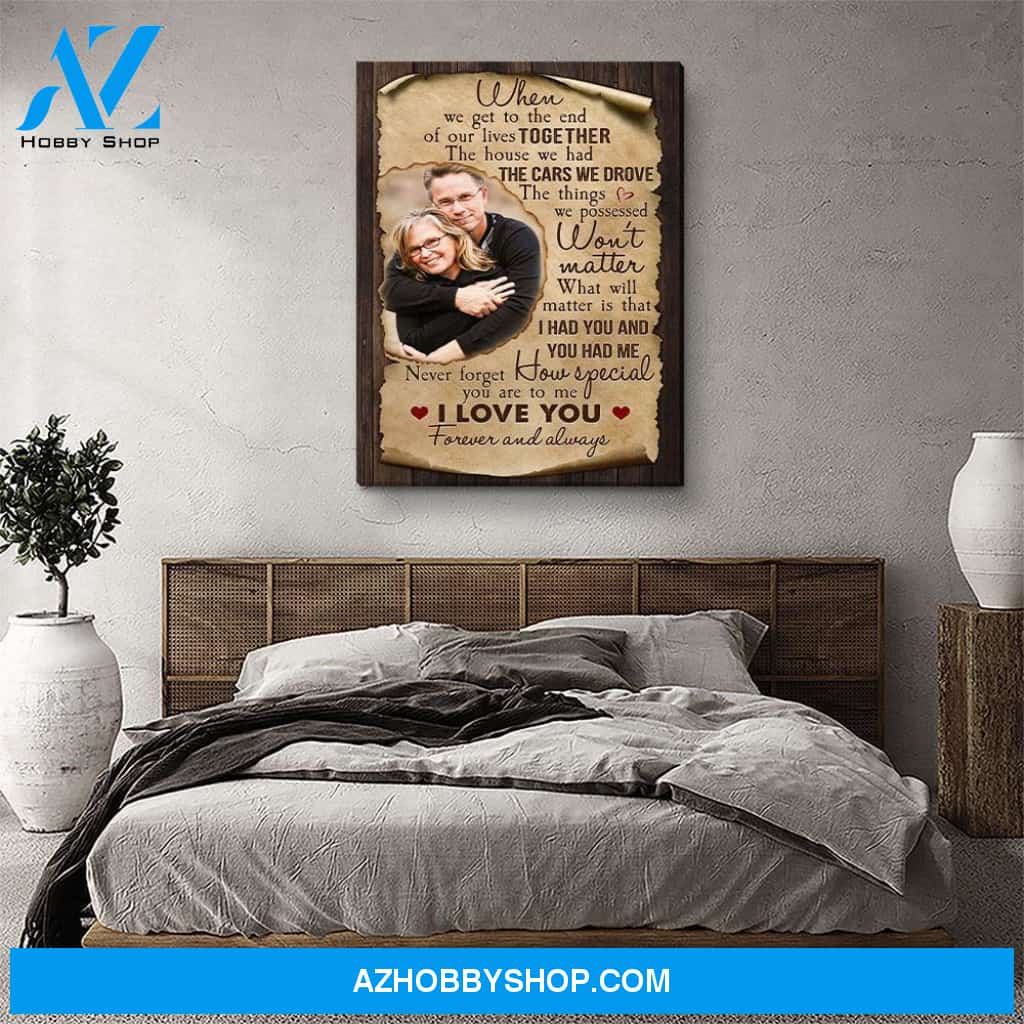 Never Forget - Personalized Custom Photo Canvas