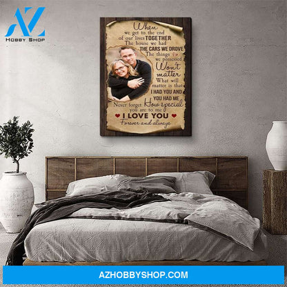 Never Forget - Personalized Custom Photo Canvas
