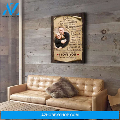 Never Forget - Personalized Custom Photo Canvas