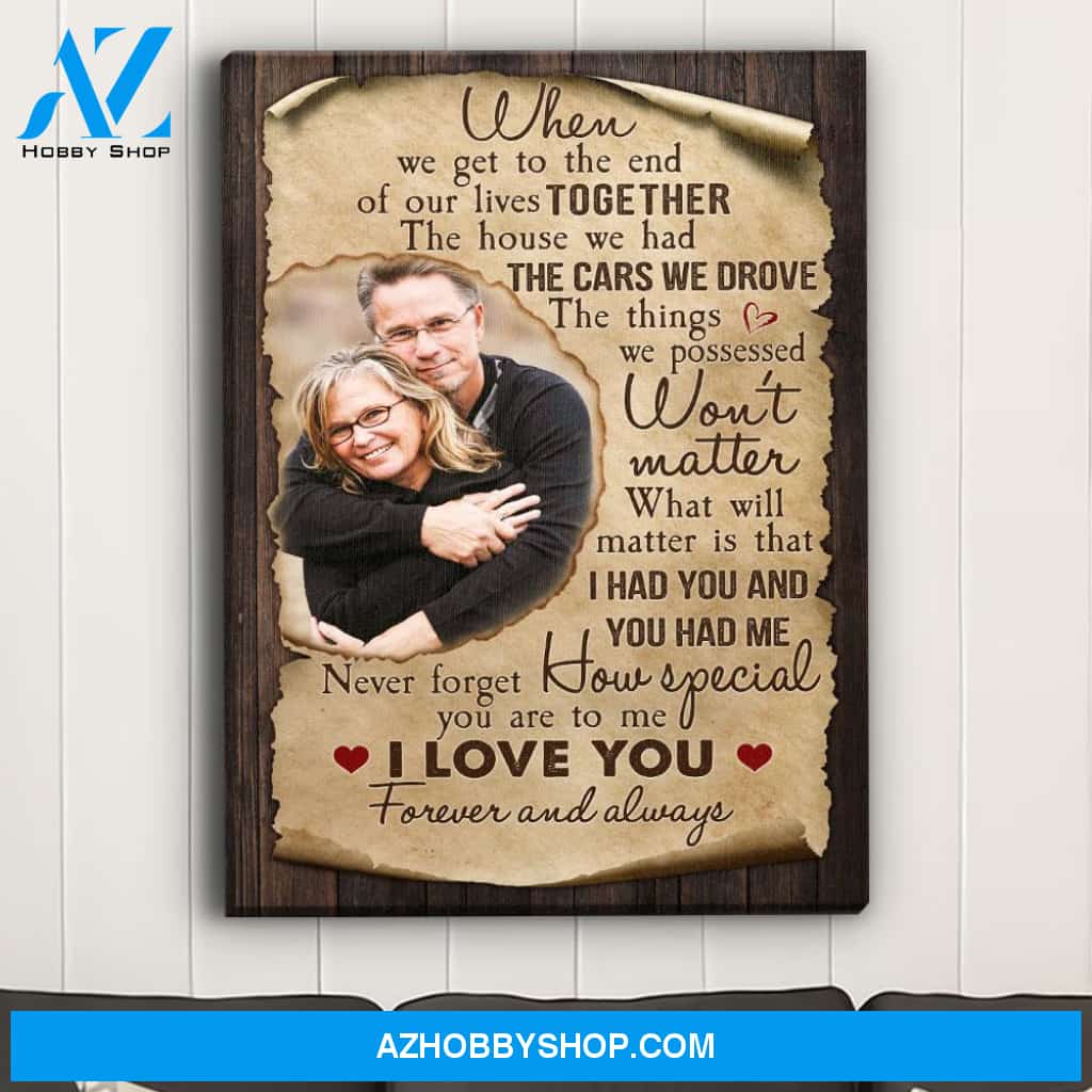 Never Forget - Personalized Custom Photo Canvas