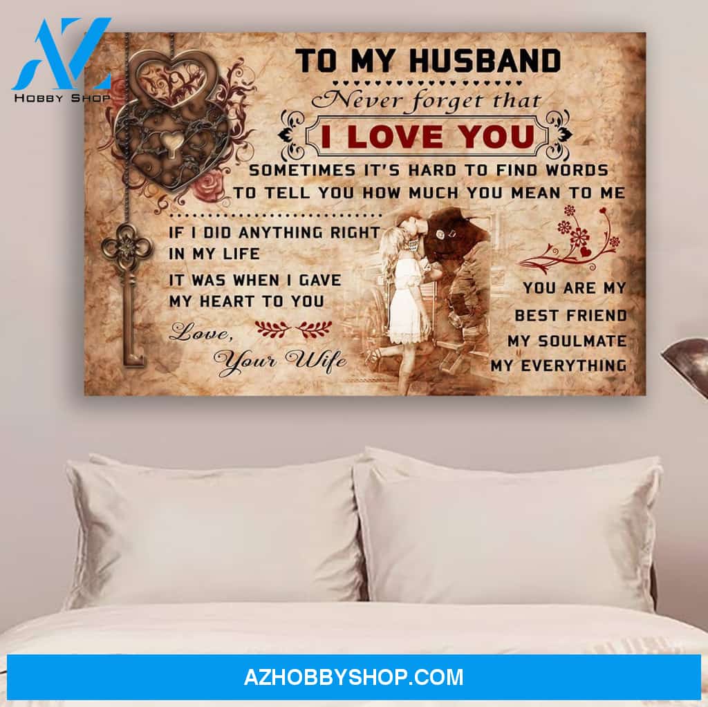 Never Forget That I Love You Firefighter Poster Gift For Husband