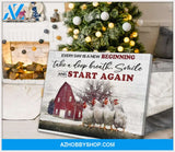 New Beginning Chicken Wall Matte Canvas Christmas Wall Art