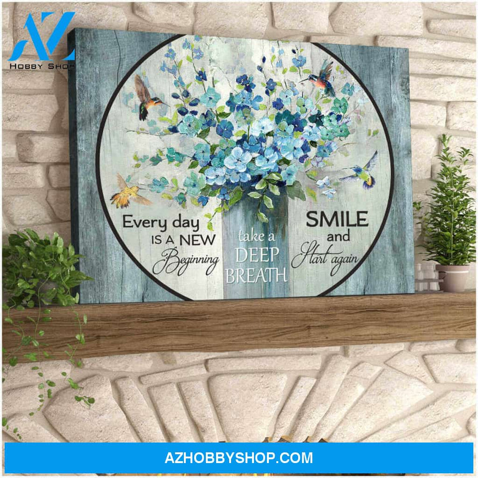 New Beginning Hummingbird Canvas Wall Art Decor