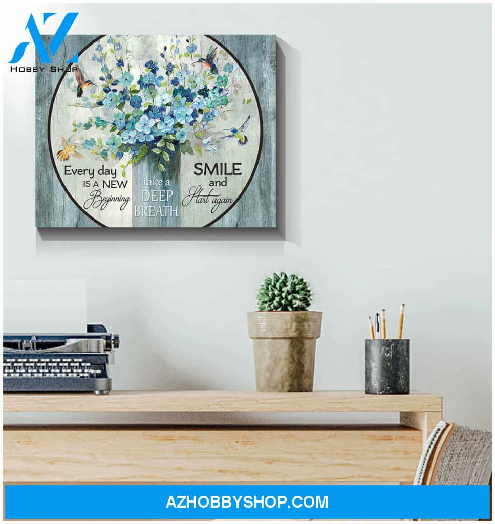 New Beginning Hummingbird Canvas Wall Art Decor