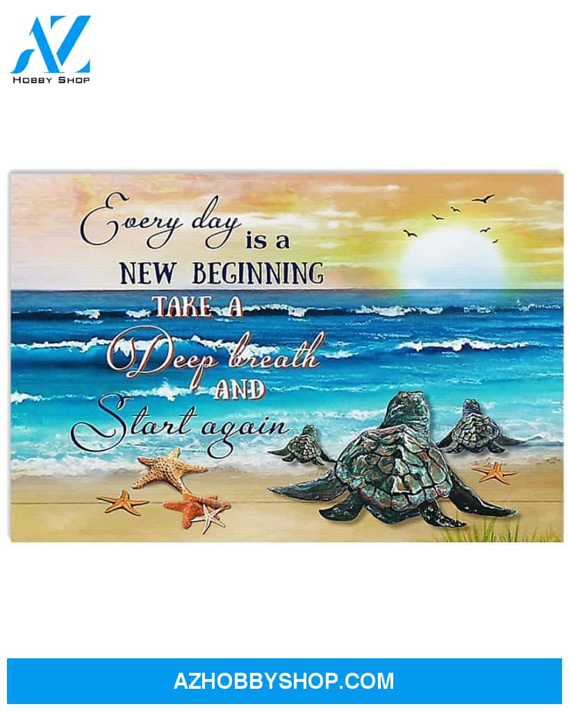 New Beginning Turtle Gift Dad Canvas Prints
