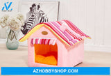 New Fashion Striped Removable Cover Mat Dog House Beds For Small Medium Dogs Pet Products For Cat