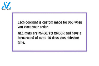 New! Hello Panda Cute Custom Hand Painted Welcome Door Mat By Killer Doormats