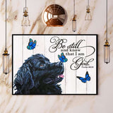 Newfoundland Butterfly Be Still And Know That I Am God Paper Poster No Frame Matte Canvas Wall Decor