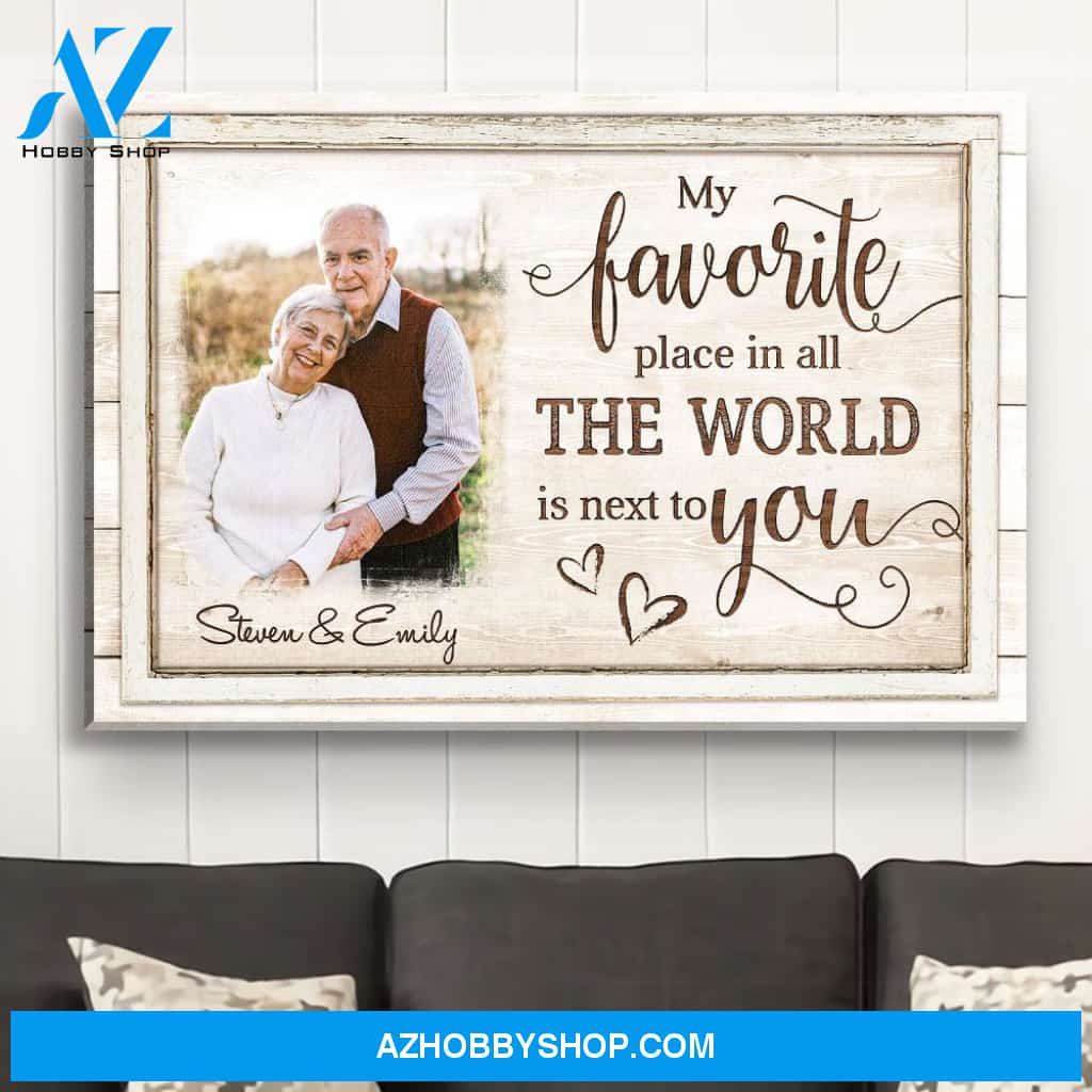 Next To You - Personalized Custom Photo Canvas