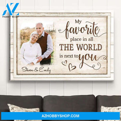 Next To You - Personalized Custom Photo Canvas
