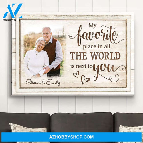 Next To You - Personalized Custom Photo Canvas